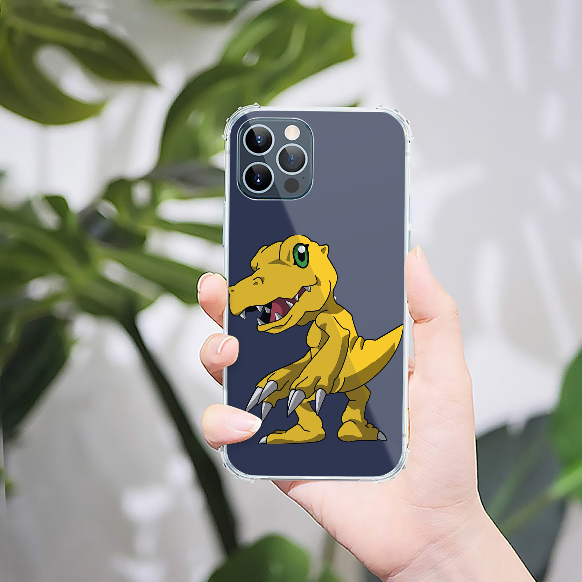 （画像用） Digimon デジタルモンスター/デジモン 【iPhone 12シリーズ対応】透明スマホケース（クリアソフトケース）